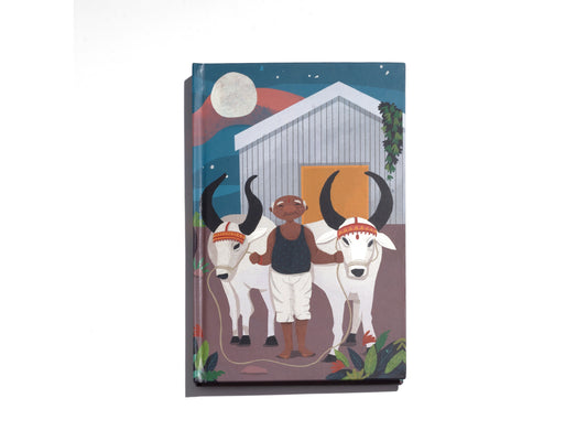 'Farmer with his Bulls' Notebook (Hard Cover) - Organic Shop by Pure & Eco India