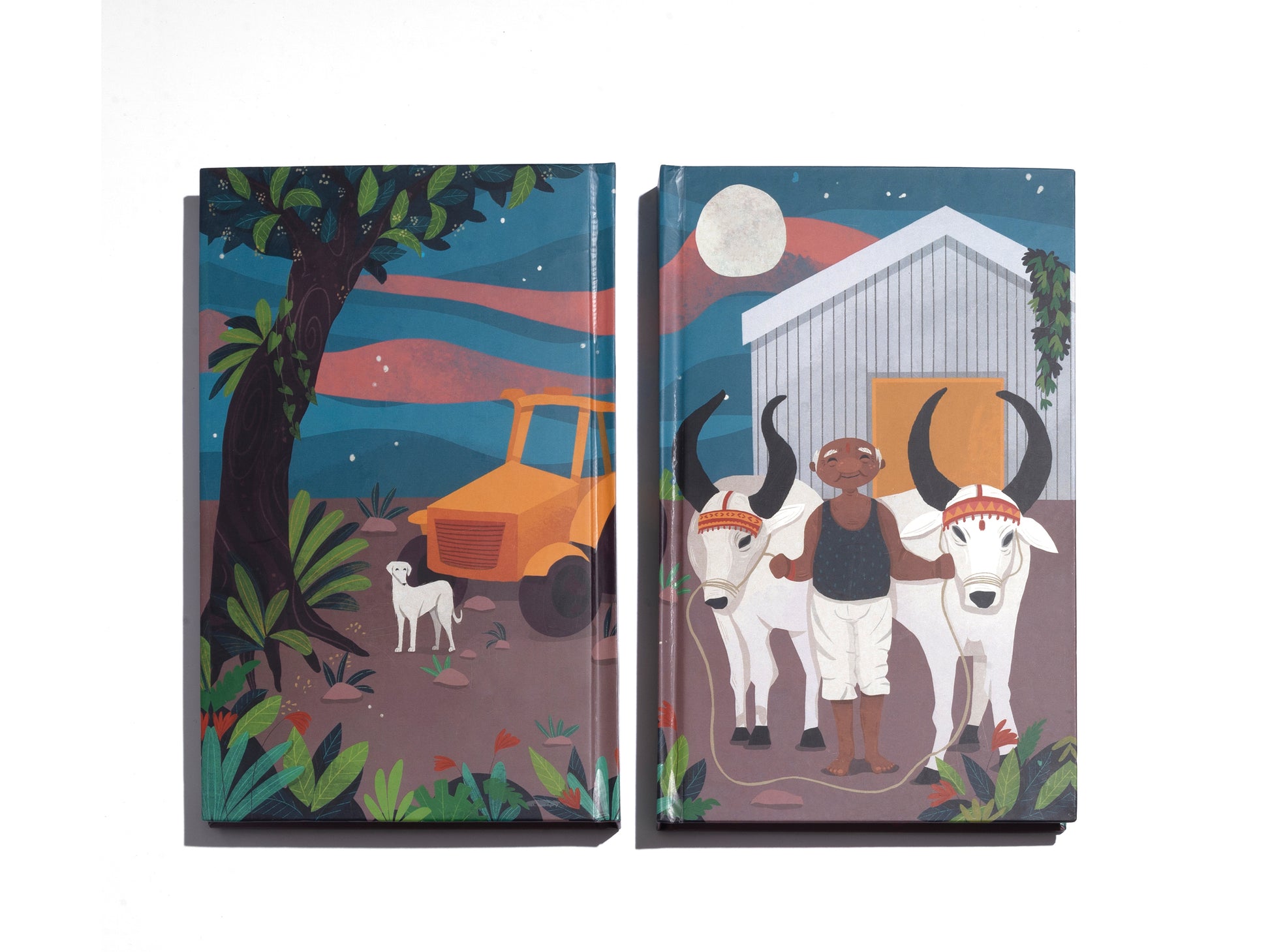 'Farmer with his Bulls' Notebook (Hard Cover) - Organic Shop by Pure & Eco India