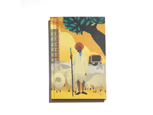 'Gujjars, the Nomadic Shepherds of Rajasthan' Notebook ( Hard Cover)-Organic Shop by Pure & Eco India