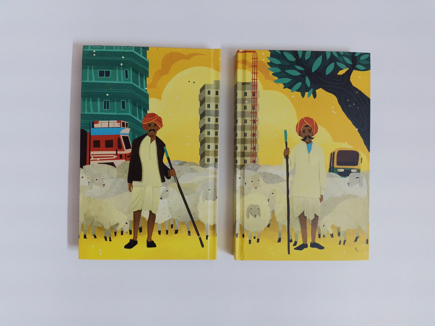 'Gujjars, the Nomadic Shepherds of Rajasthan' Notebook ( Hard Cover)-Organic Shop by Pure & Eco India
