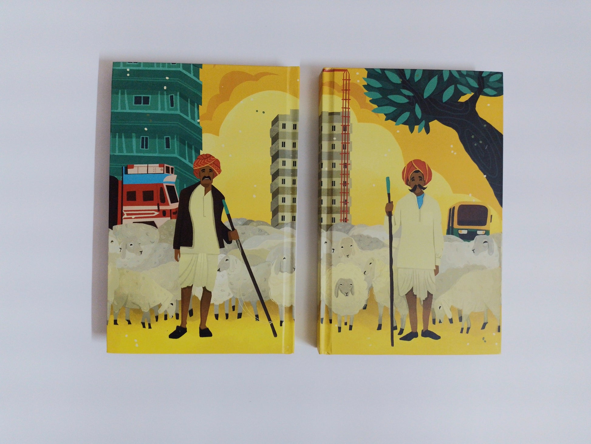 'Gujjars, the Nomadic Shepherds of Rajasthan' Notebook ( Hard Cover)-Organic Shop by Pure & Eco India