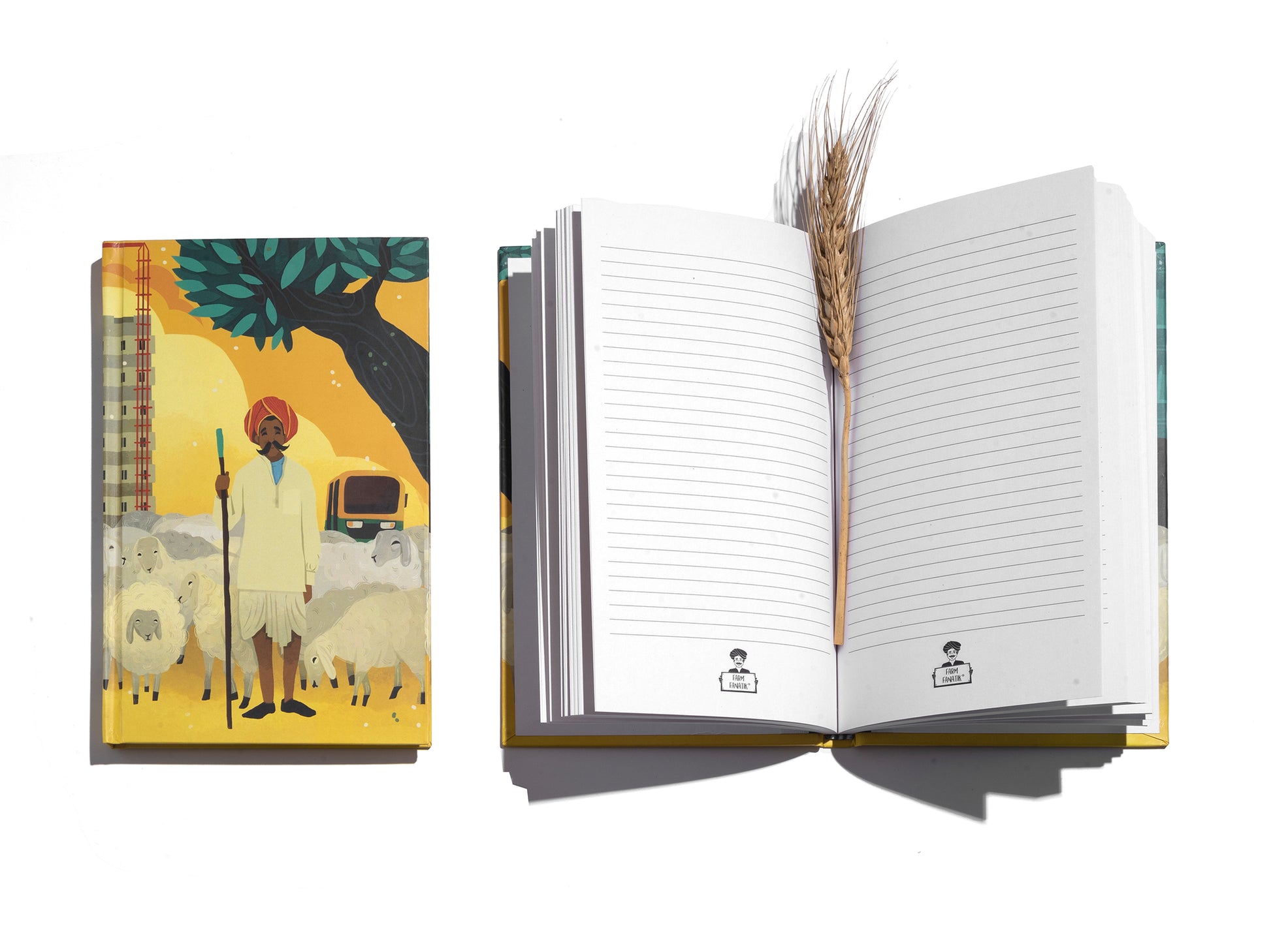'Gujjars, the Nomadic Shepherds of Rajasthan' Notebook ( Hard Cover)-Organic Shop by Pure & Eco India
