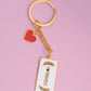 'I Love Farmers' Keychain (with Heart Pendant) - Organic Shop by Pure & Eco India