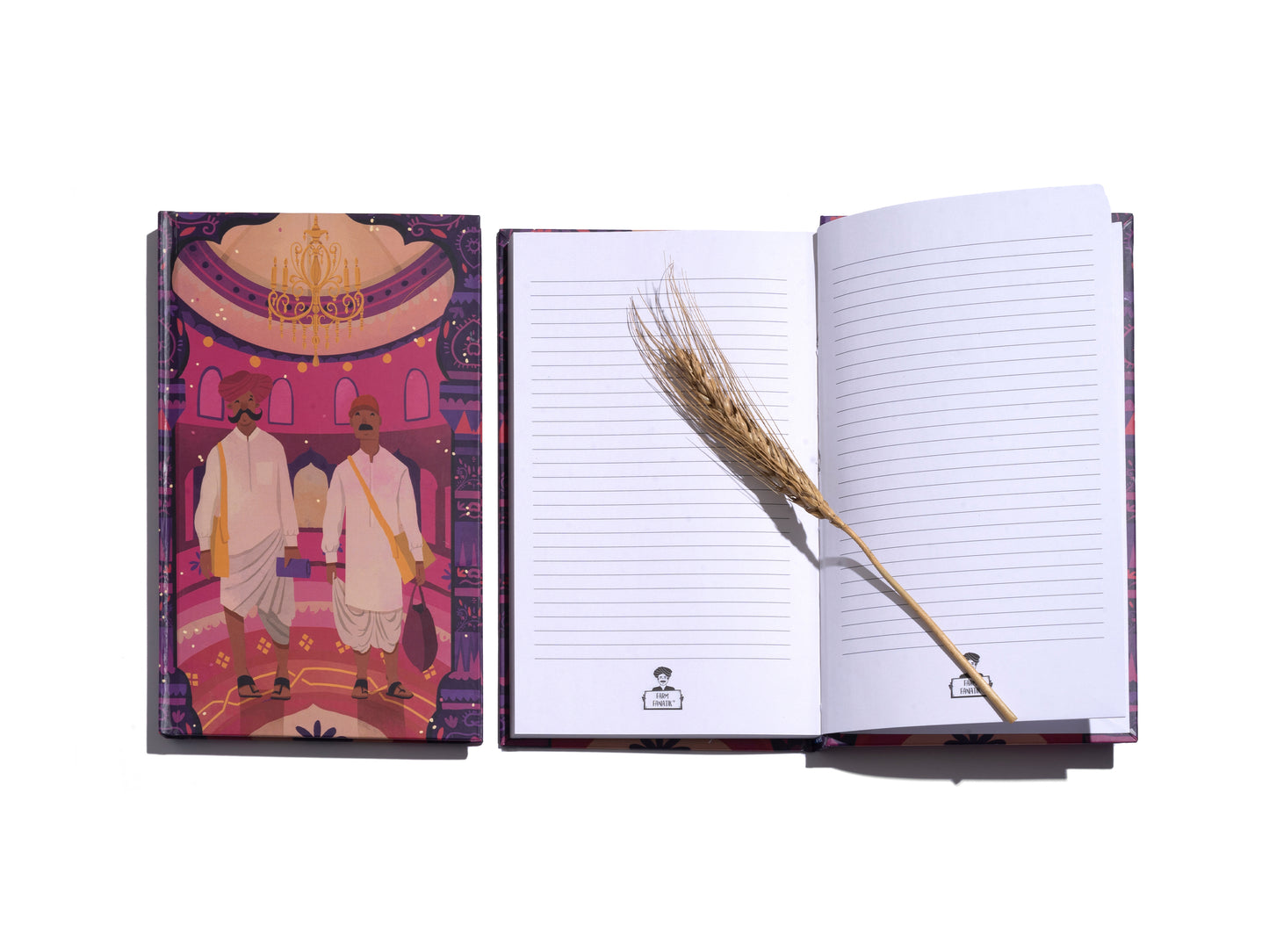 'Two Farmers' - Notebook (Hard Cover) - Organic Shop by Pure & Eco India