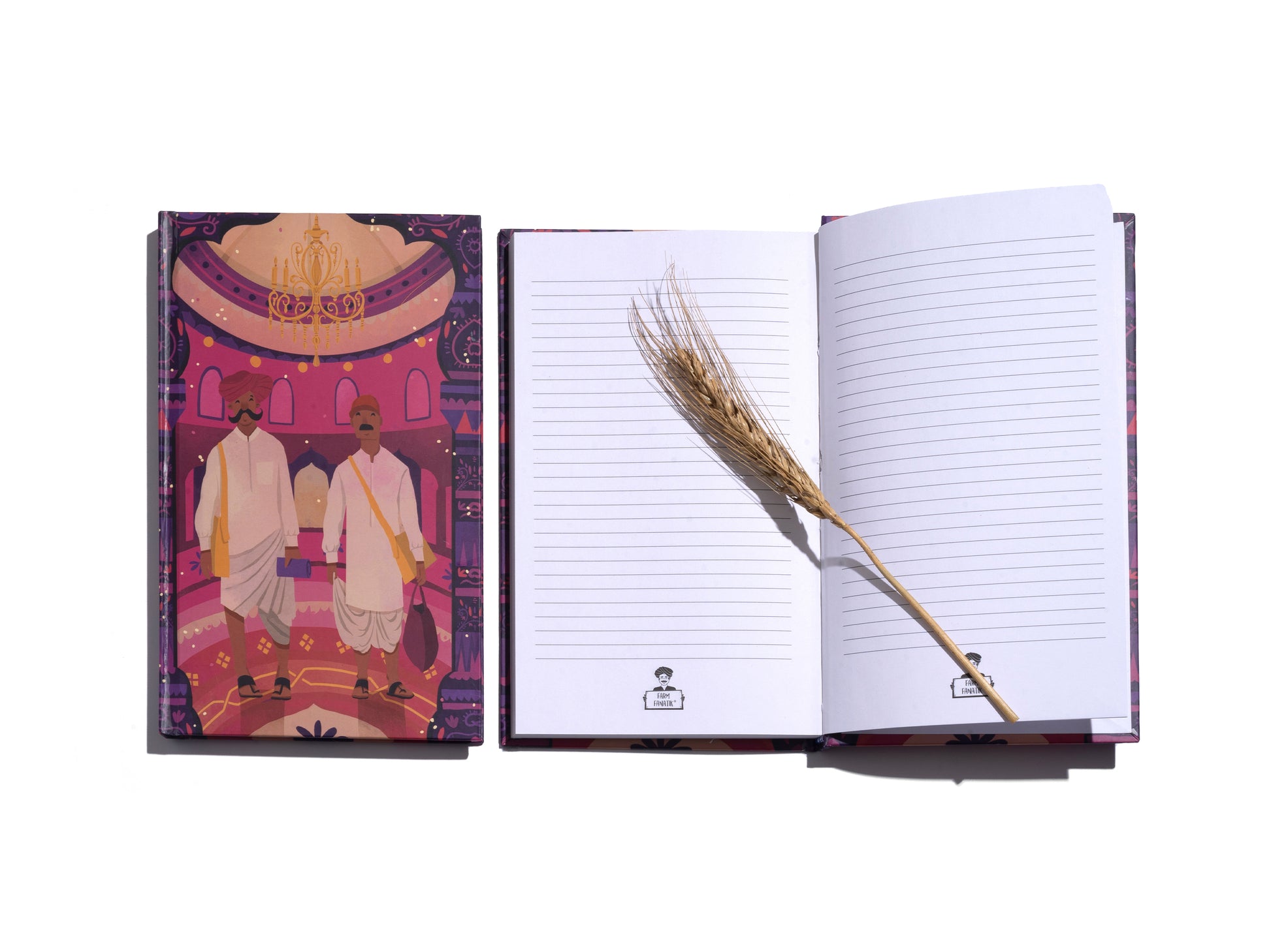 'Two Farmers' - Notebook (Hard Cover) - Organic Shop by Pure & Eco India